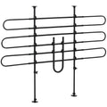Grille de séparation voiture pour chien réglable, largeur : 87-135 cm, hauteur : 85-120 cm, barrière de sécurité universelle en acier, pour coffre de voiture pour chien, noir
